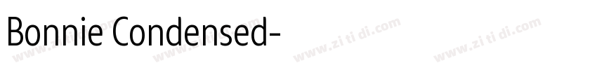 Bonnie Condensed字体转换